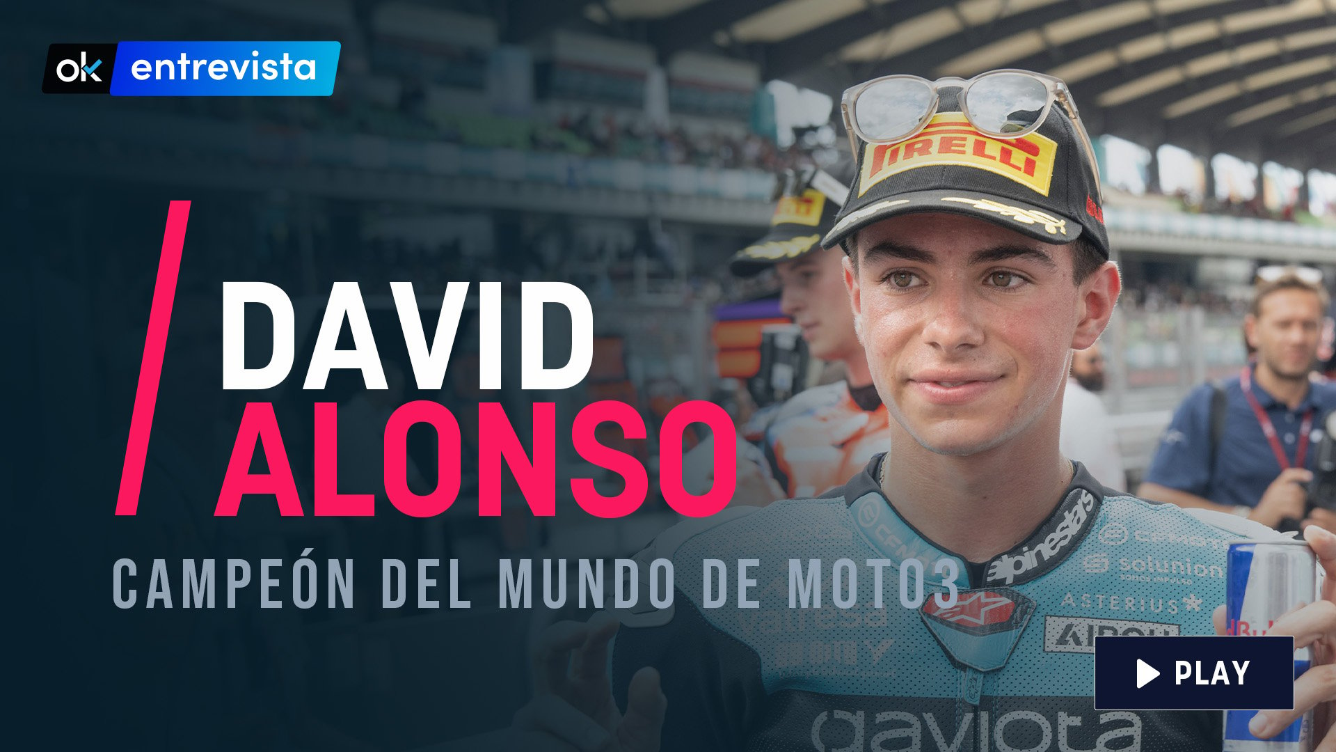 David Alonso, campeón del mundo de Moto3, atiende a OKDIARIO.