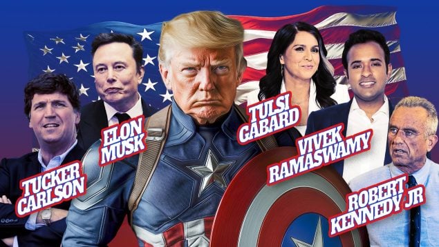 El Capitán América y los Vengadores: Trump reúne un equipo de película