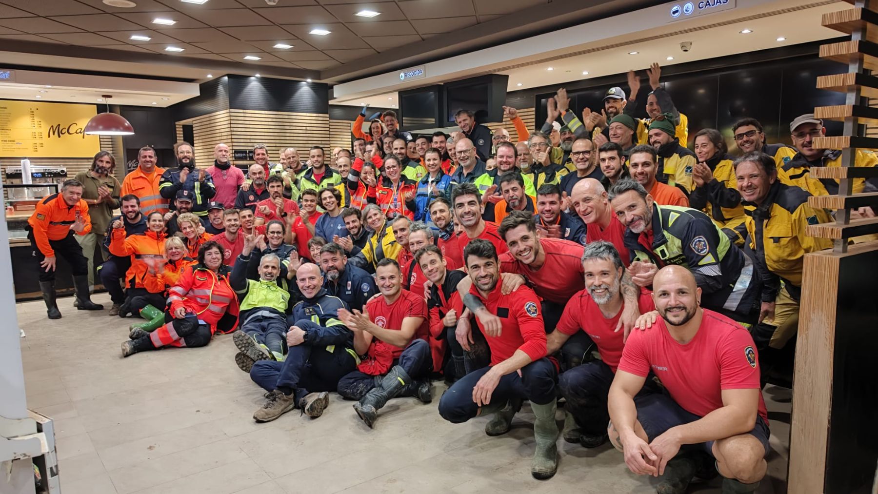 El último contingente balear desplazado a Valencia.