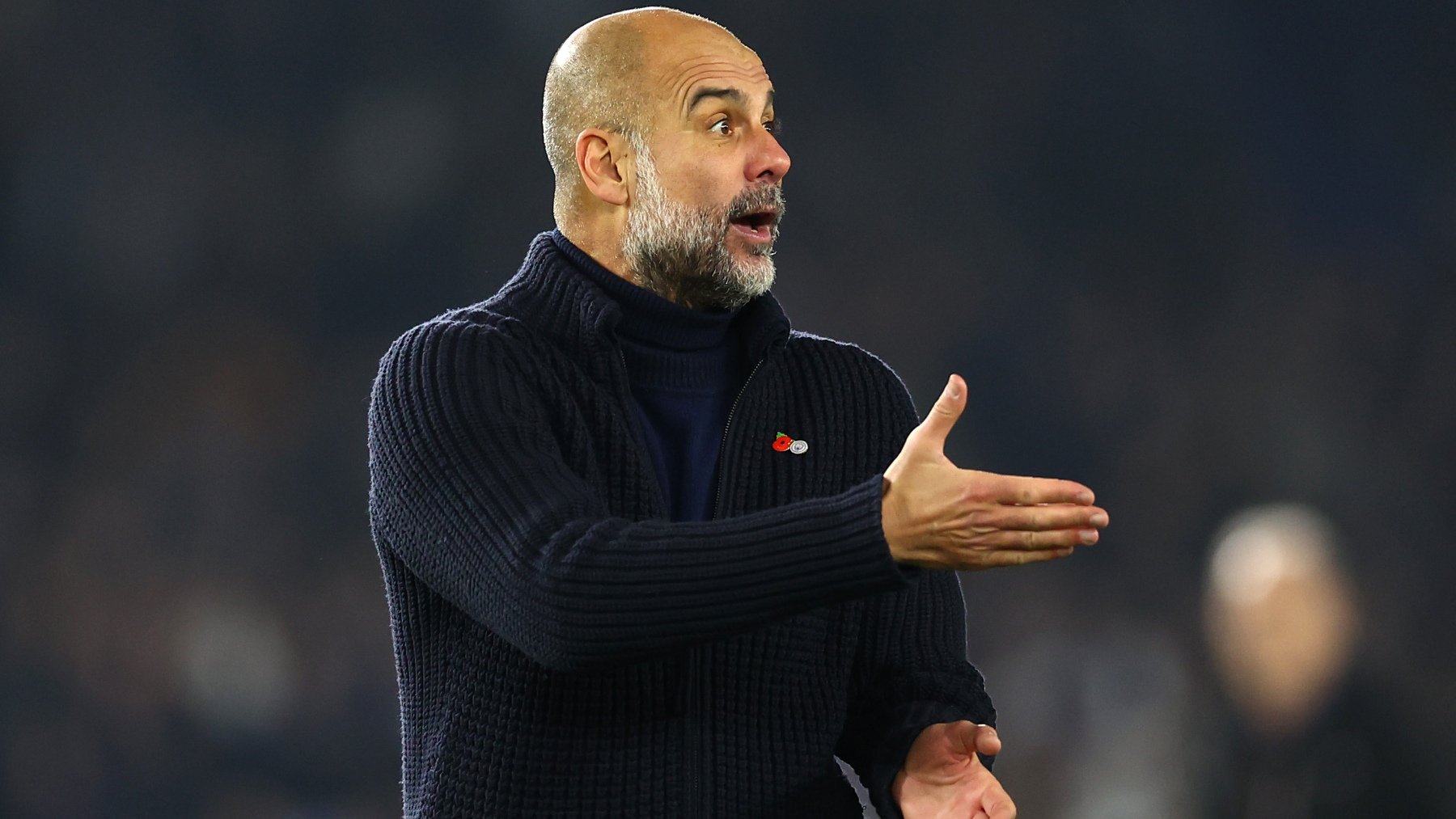 Pep Guardiola, entrenador del City. (Getty)