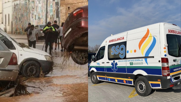 El equipo de ambulancias SSG organiza un convoy solidario de apoyo afectados DANA en Valencia y Albacete