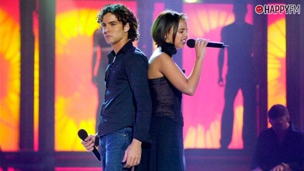 Chenoa y David Biscal en 'Operación Triunfo'.