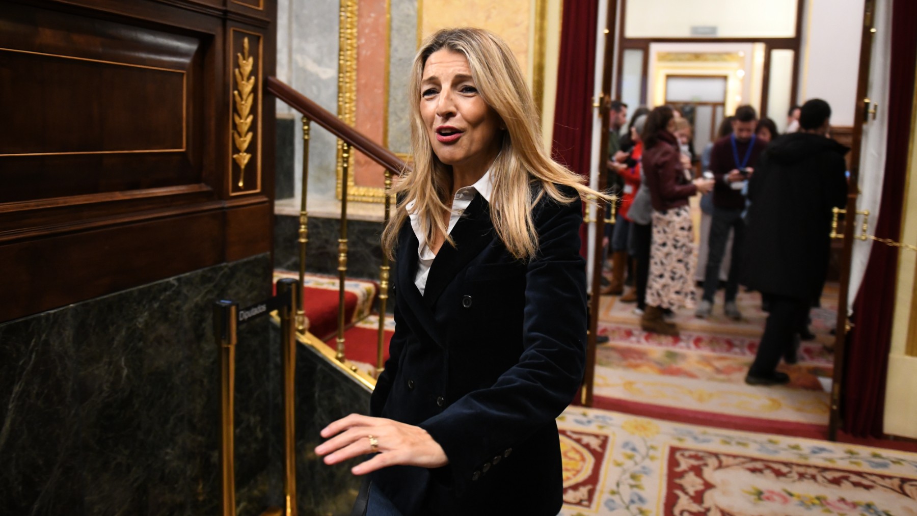 Yolanda Díaz, en el Congreso. (Europa Press)