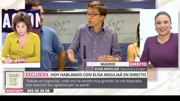 Ana Rosa Quintana habla en 'TardeAR' con Elisa Mouliaá sobre Íñigo Errejón. 