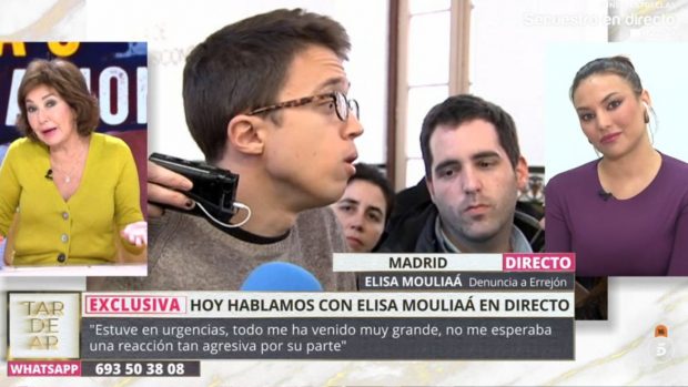 Ana Rosa Quintana habla en 'TardeAR' con Elisa Mouliaá sobre Íñigo Errejón. 