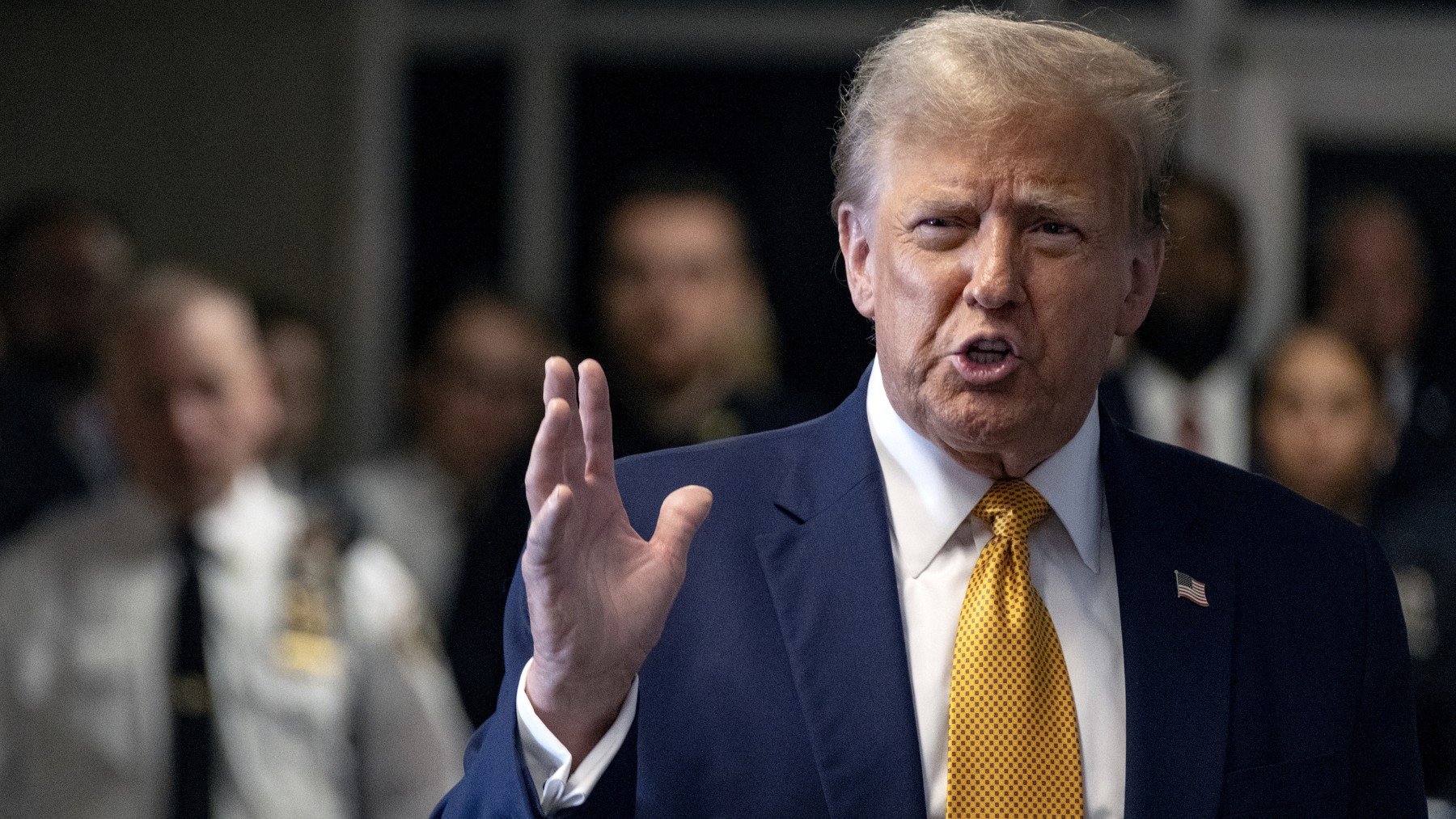 Donald Trump en el tribunal de Manhattan en Nueva York. (Foto: Europa Press)