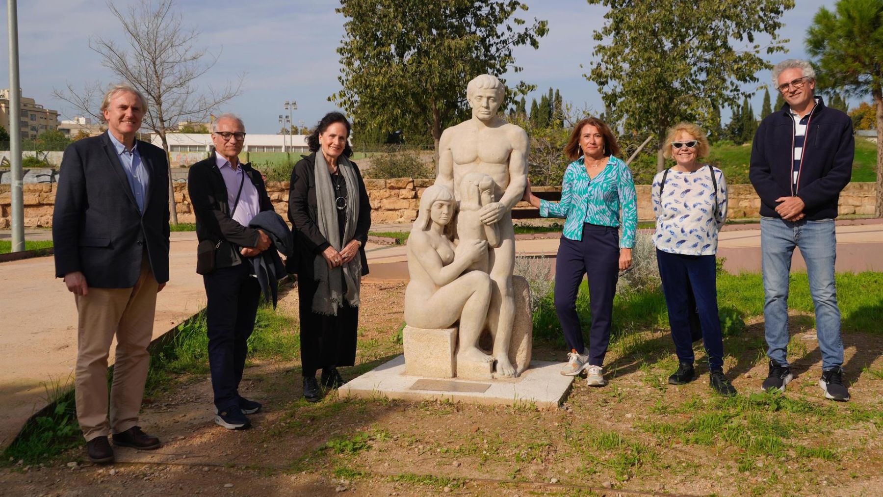 Acto de inauguración de la escultura ‘Conjunción’ de Francesc Sitjar Cerdà.