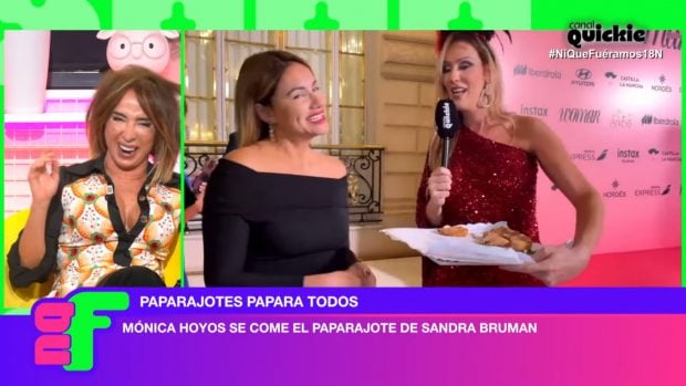 María Patiño, Mónica Hoyos y Sandra Bruman en Ni que fuéramos. (Canal Quickie)