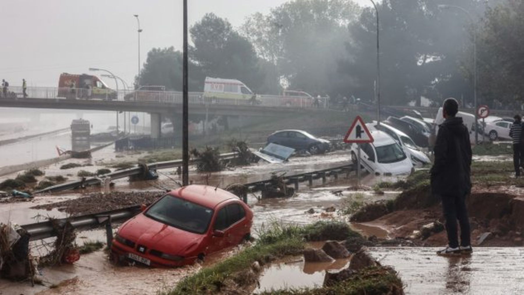 Una de las zonas afectadas por la DANA en Valencia.