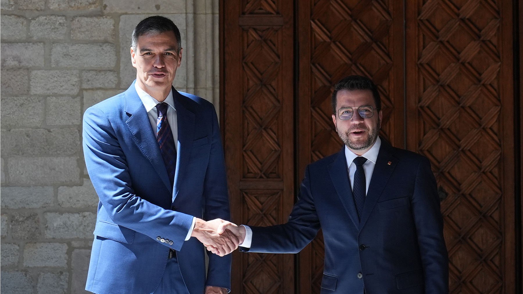 Pedro Sánchez y Pere Aragonés.