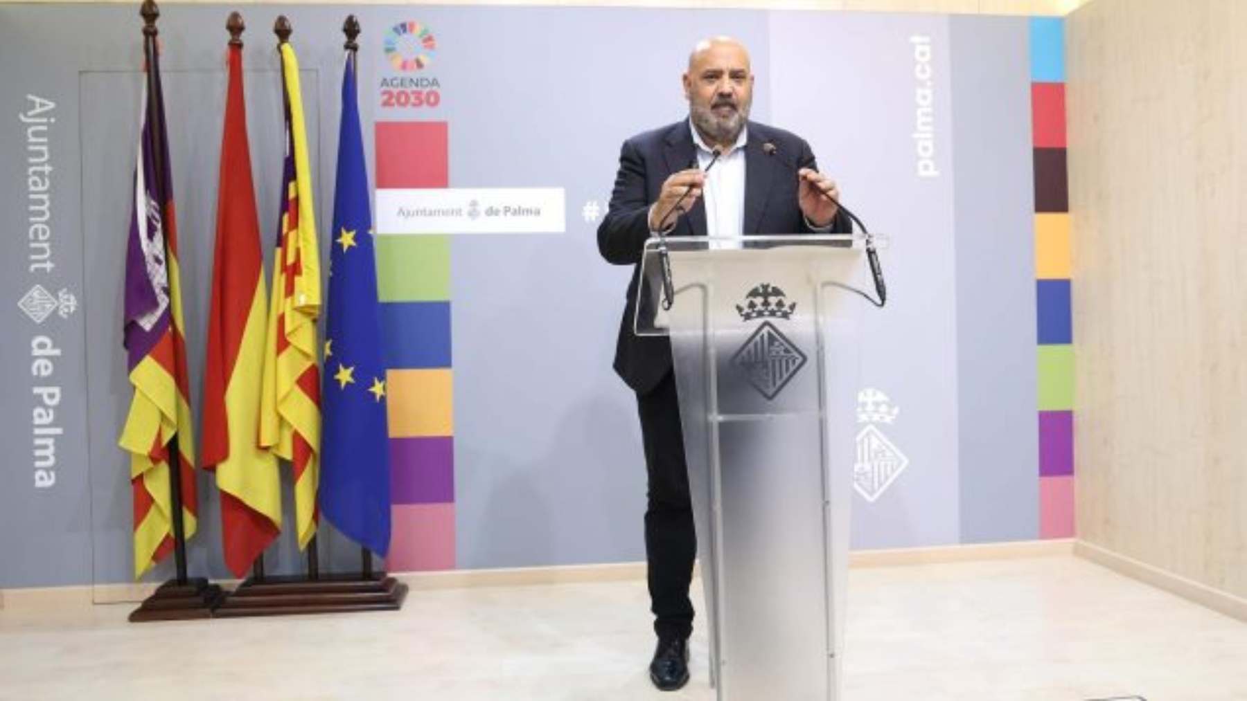 El alcalde de Palma, Jaime Martínez, en rueda de prensa.