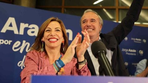 Natalia Chueca y Jorge Azcón.