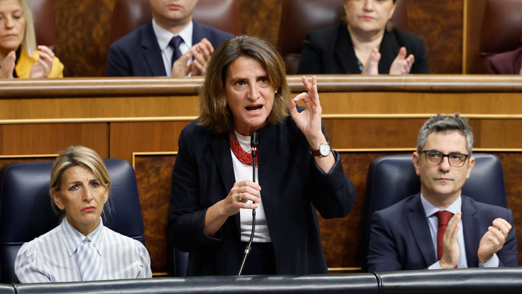 La vicepresidenta tercera del Gobierno, Teresa Ribera. (Foto: Efe)