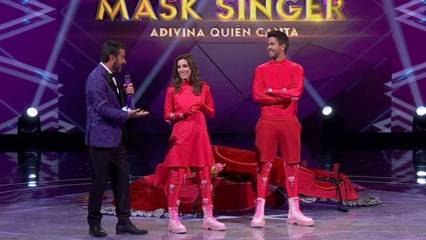 Ana Boyer y Fernando Verdasco eran Corazón en Mask Singer 4. (Atresmedia)