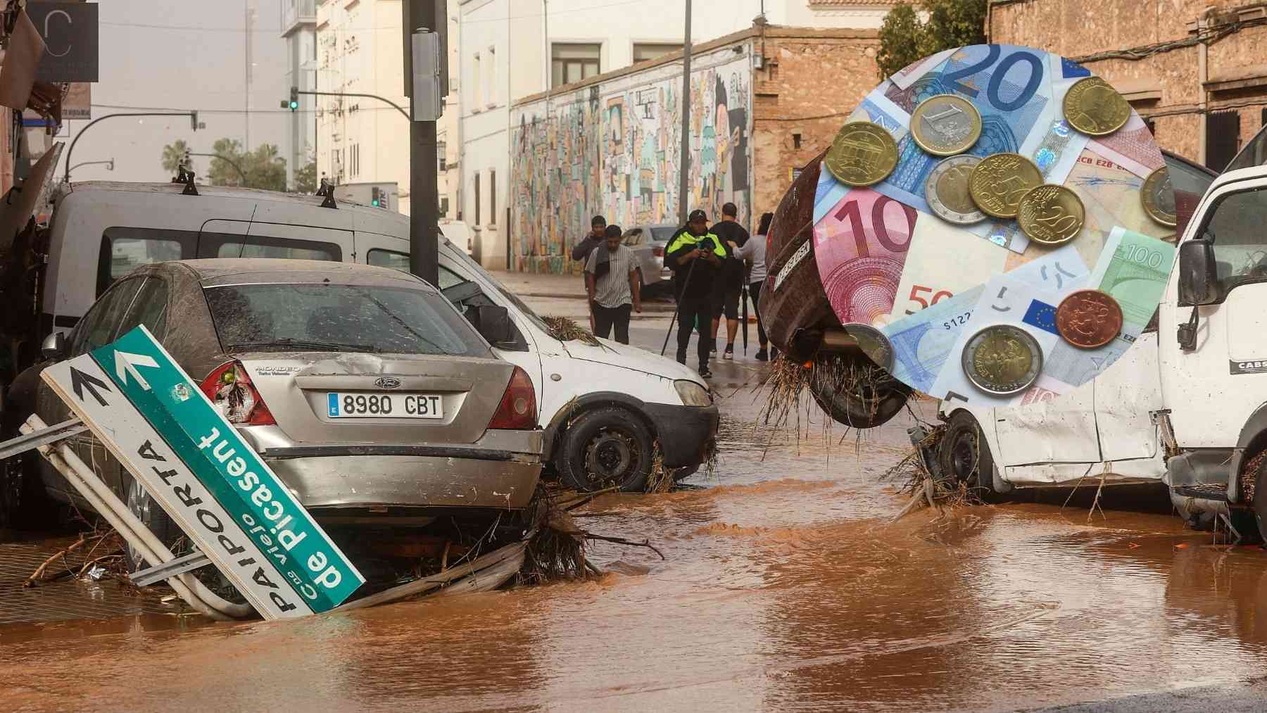 Destrozos de la DANA en Valencia.