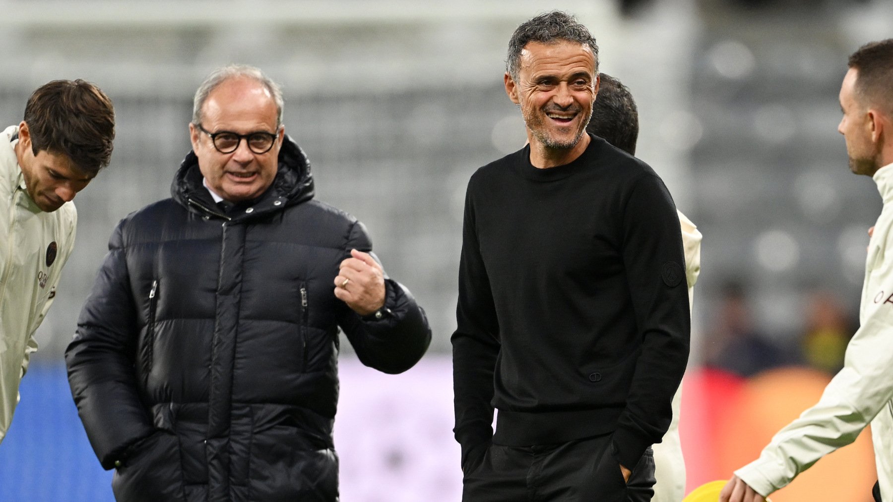 Luis Campos y Luis Enrique. (GETTY)