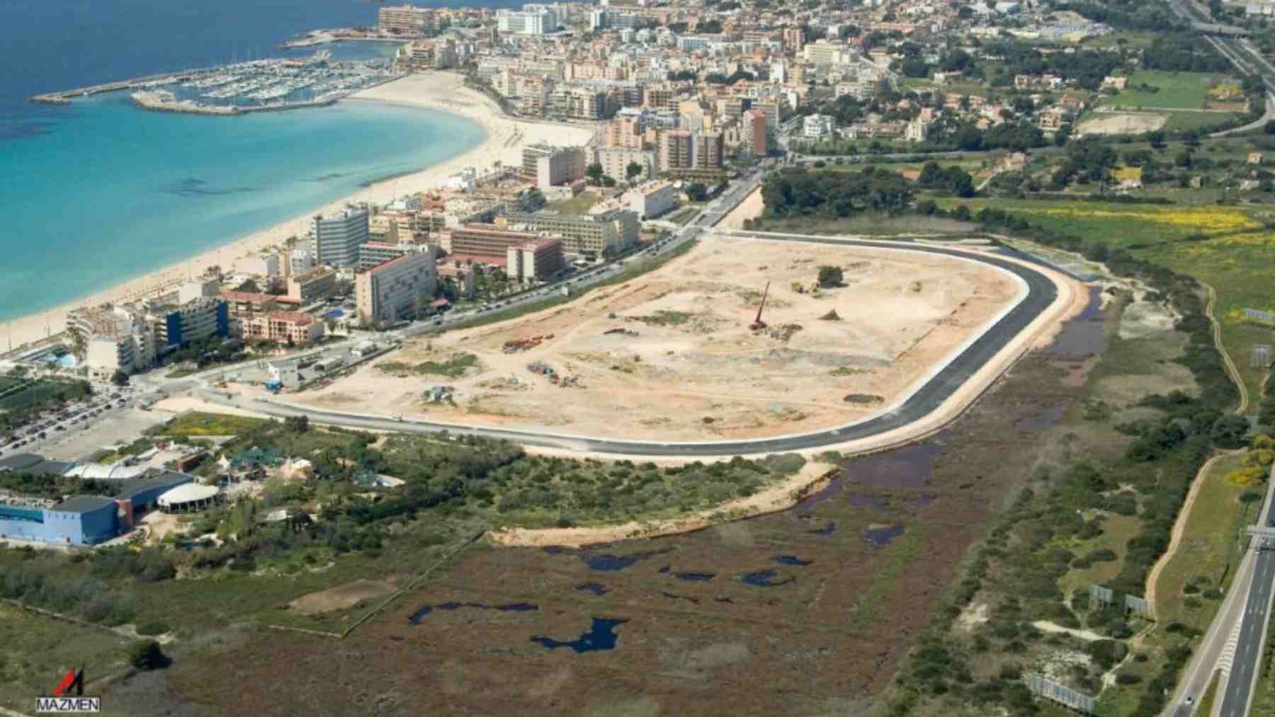 Vista aérea de Ses Fontanelles en Playa de Palma.