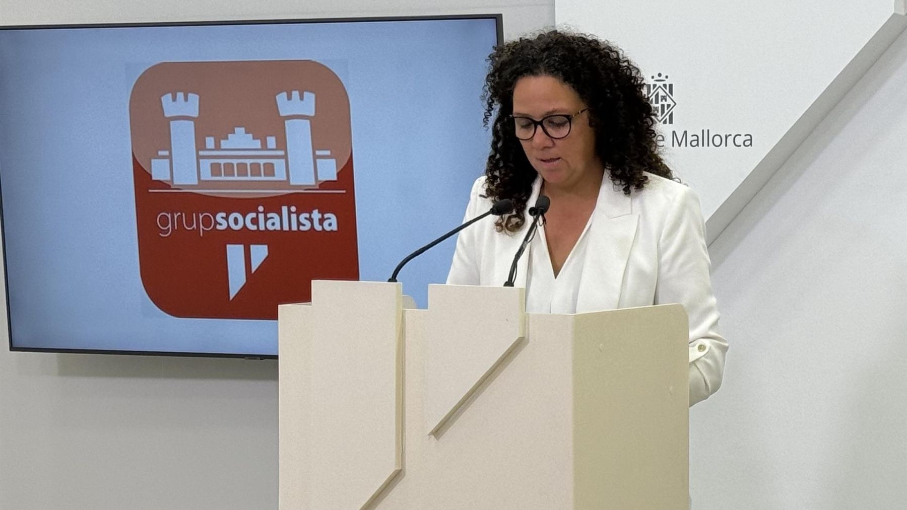 La portavoz del PSOE en el Consell de Mallorca, Cati Cladera.