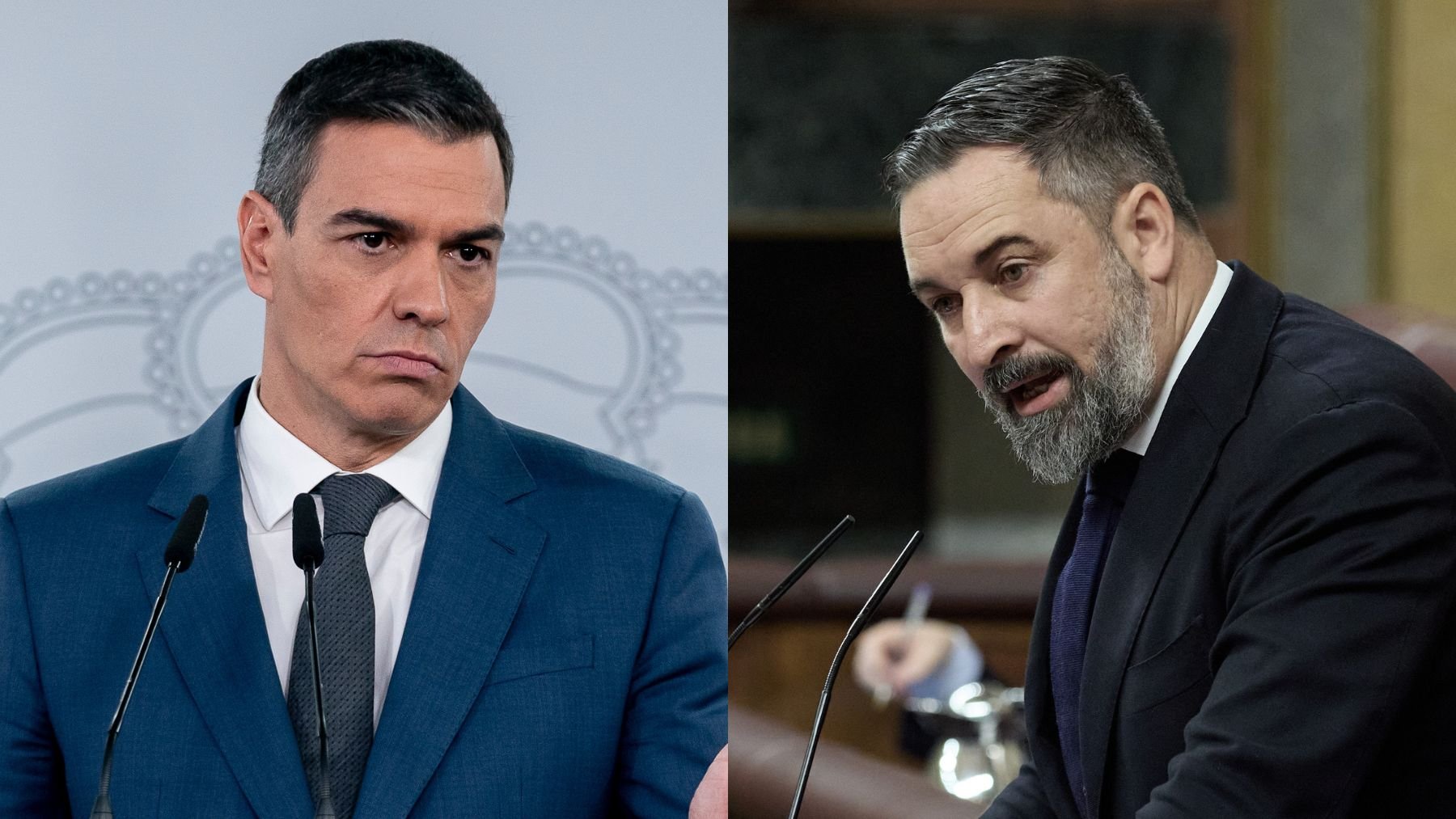 Pedro Sánchez y Santiago Abascal.