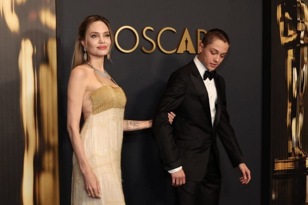 Knox, el hijo de Brad Pitt y Angelina Jolie en un evento