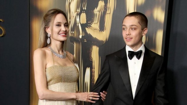 Knox, el hijo de Brad Pitt y Angelina Jolie en un evento