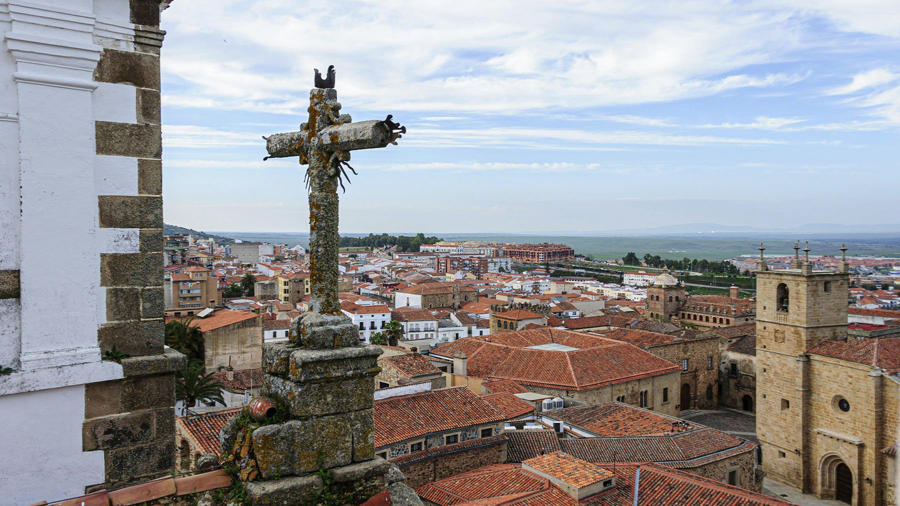 Vista panorámica de Cáceres. Foto: Pexels.