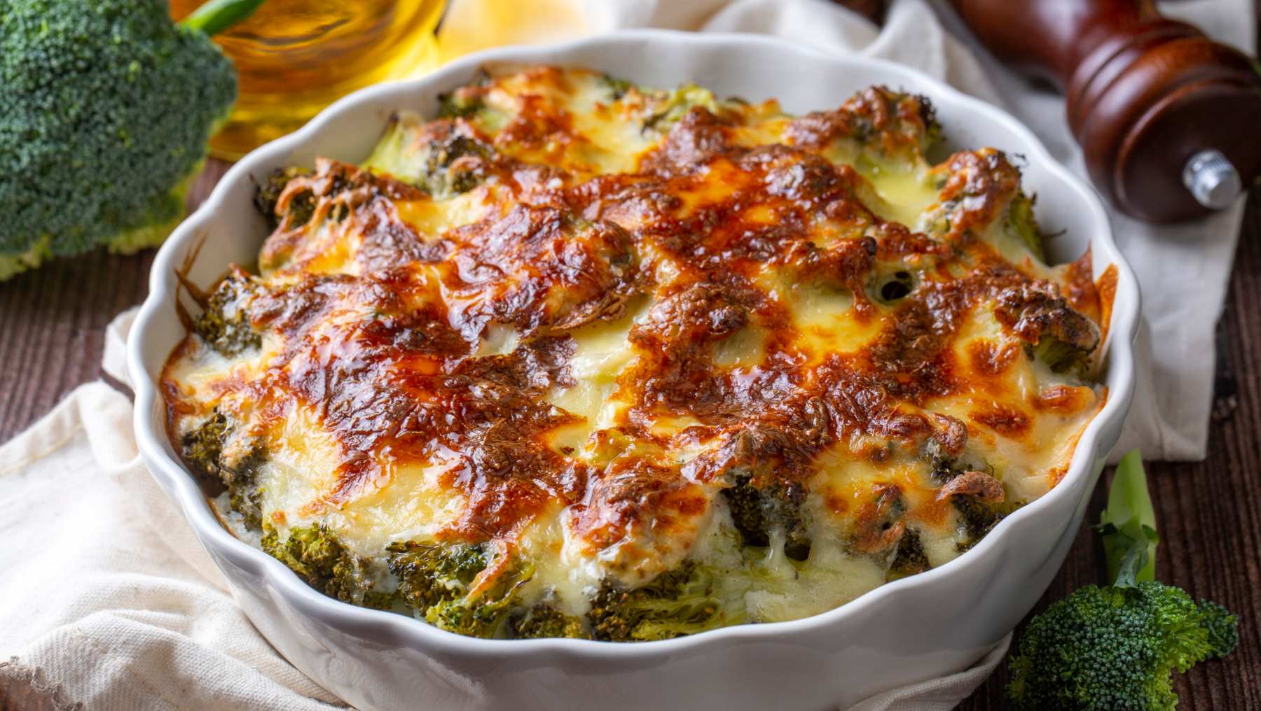 Cazuela de verduras gratinadas.