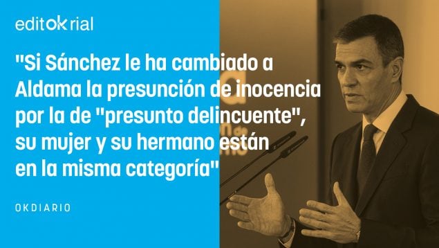 Sánchez presunto delincuente