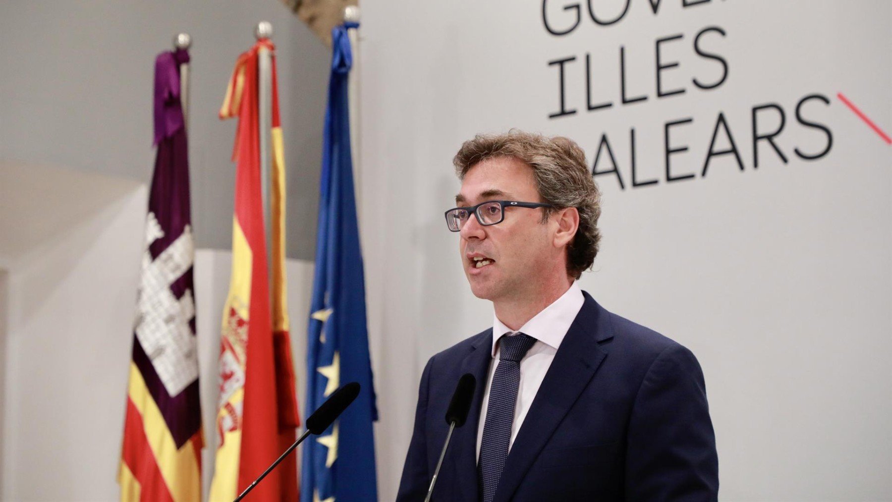 El portavoz del Govern, Antoni Costa, en rueda de prensa después del Consell de Govern.