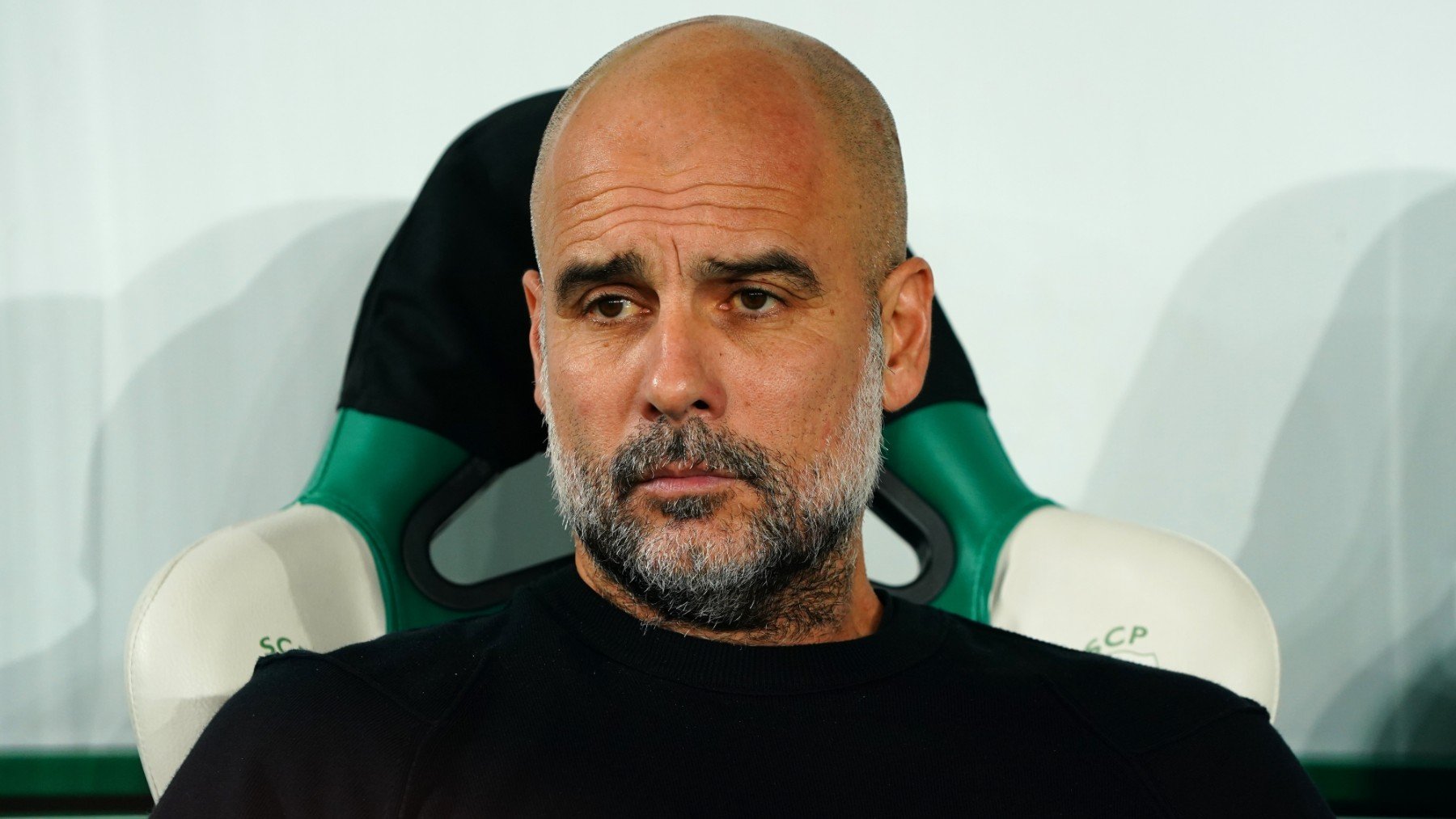 Guardiola en el banquillo del Sporting de Portugal. (Getty)