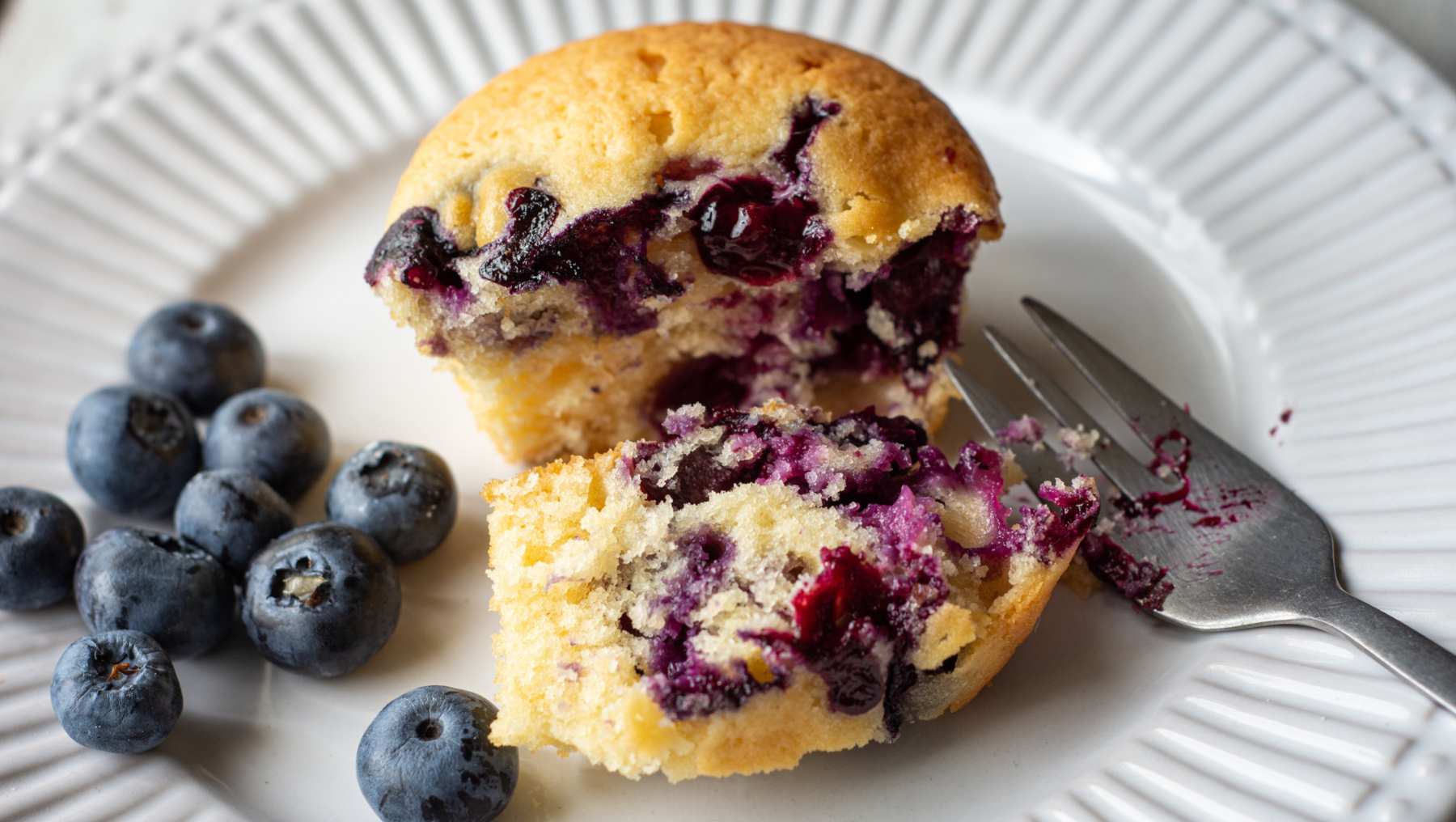 Muffins de arándanos.