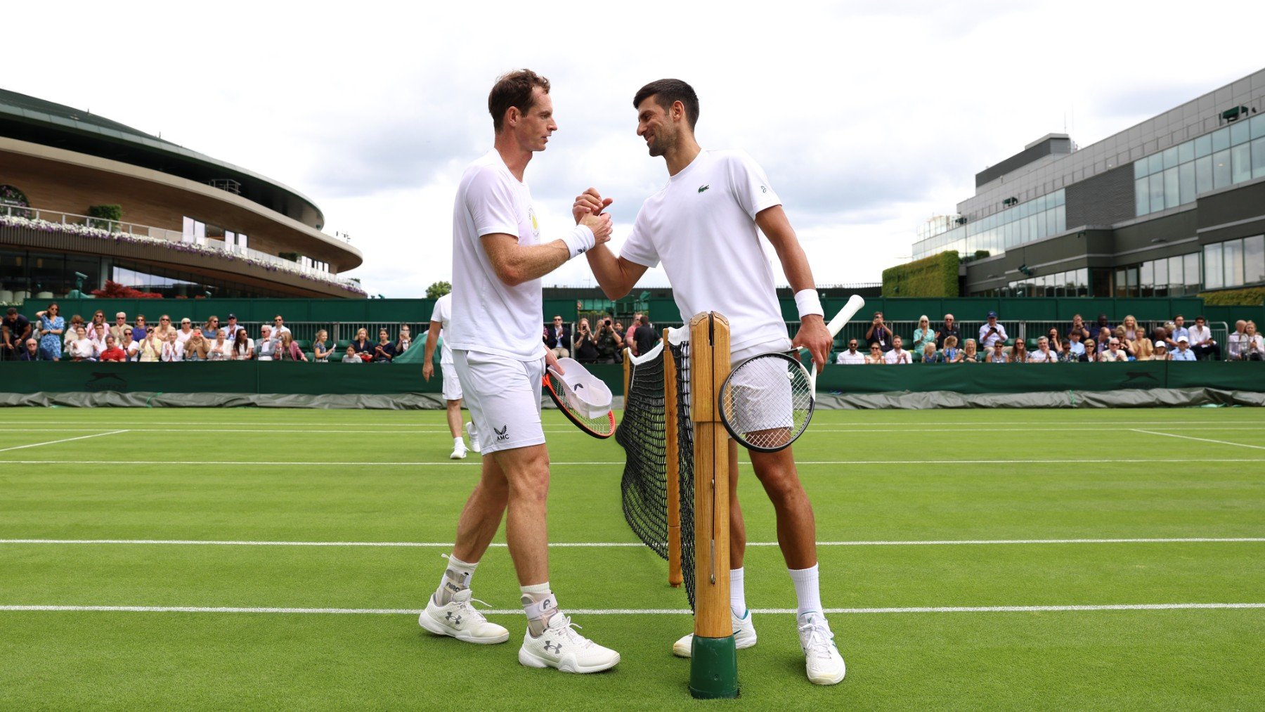 Djokovic y Murray, durante su época como tenistas. (Getty)