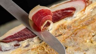 Truco para aprovechar la parte blanca del jamón