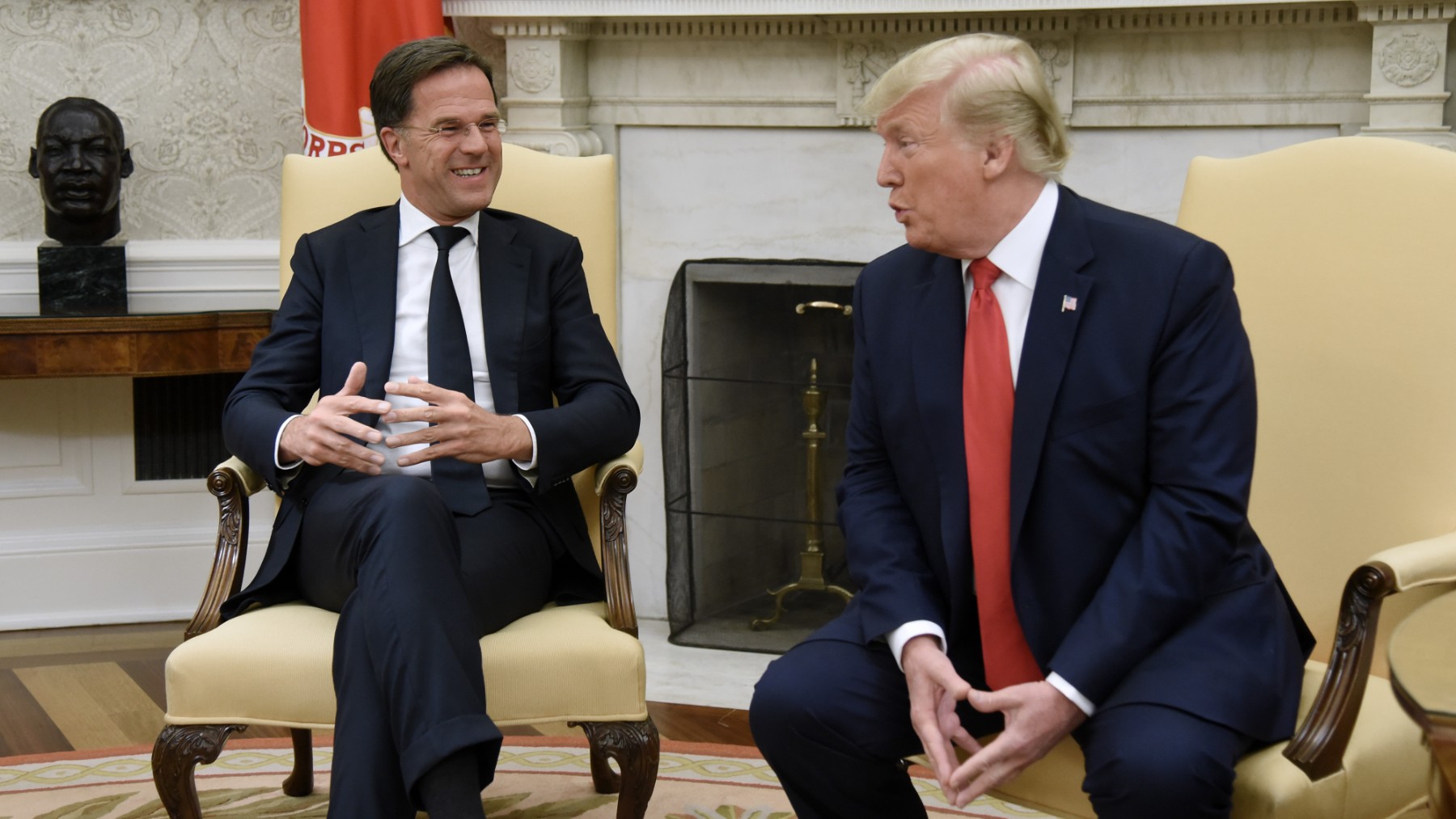 Donald Trump y Mark Rutte. (EP)