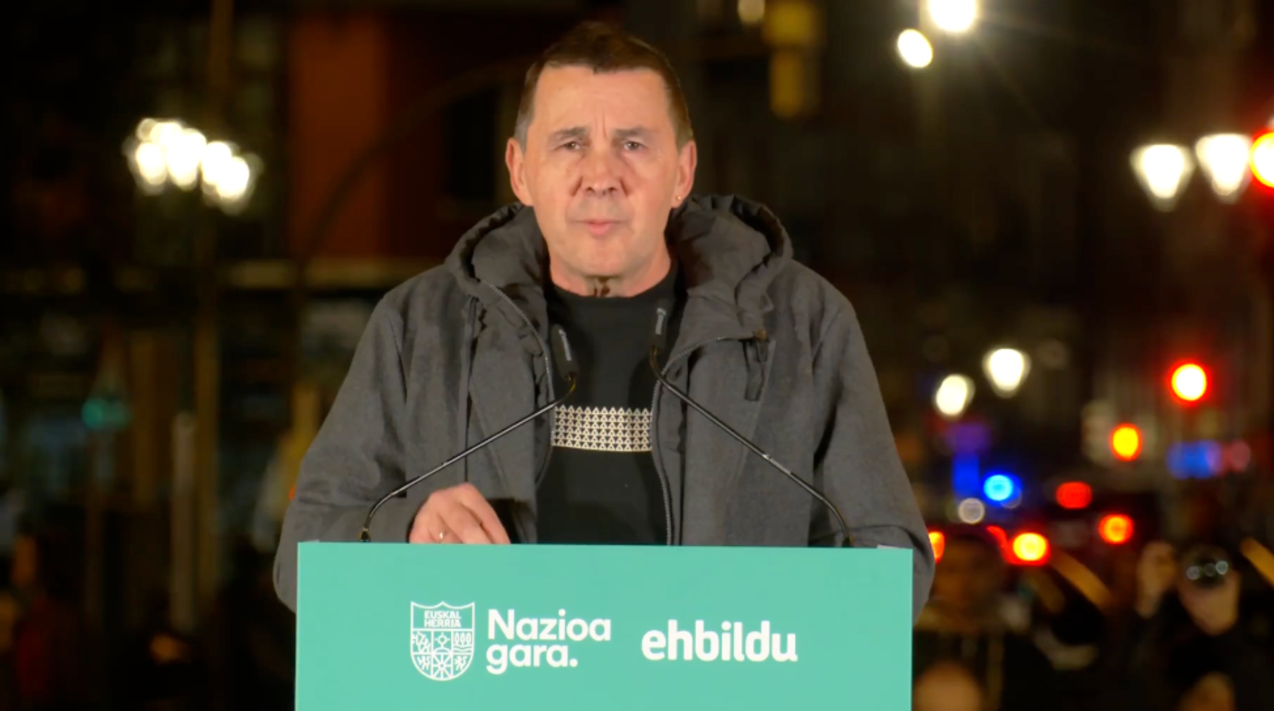 Arnaldo Otegi, este sábado.