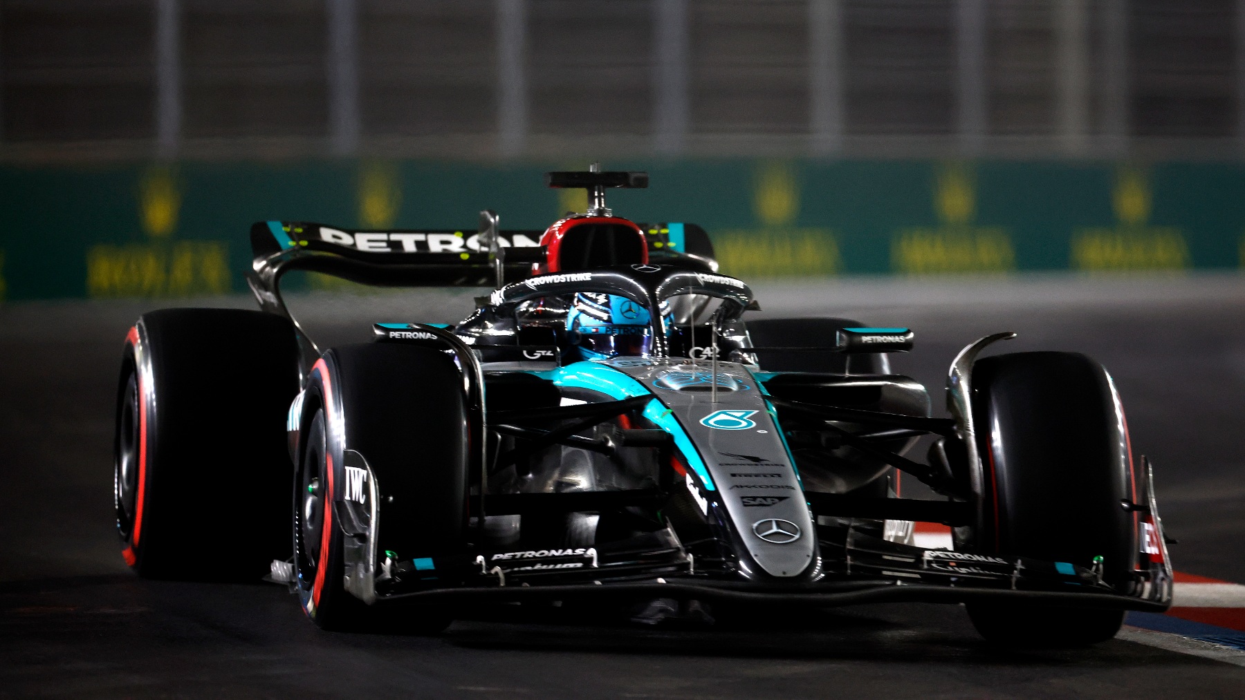 George Russell hace la pole en Las Vegas. (Getty)