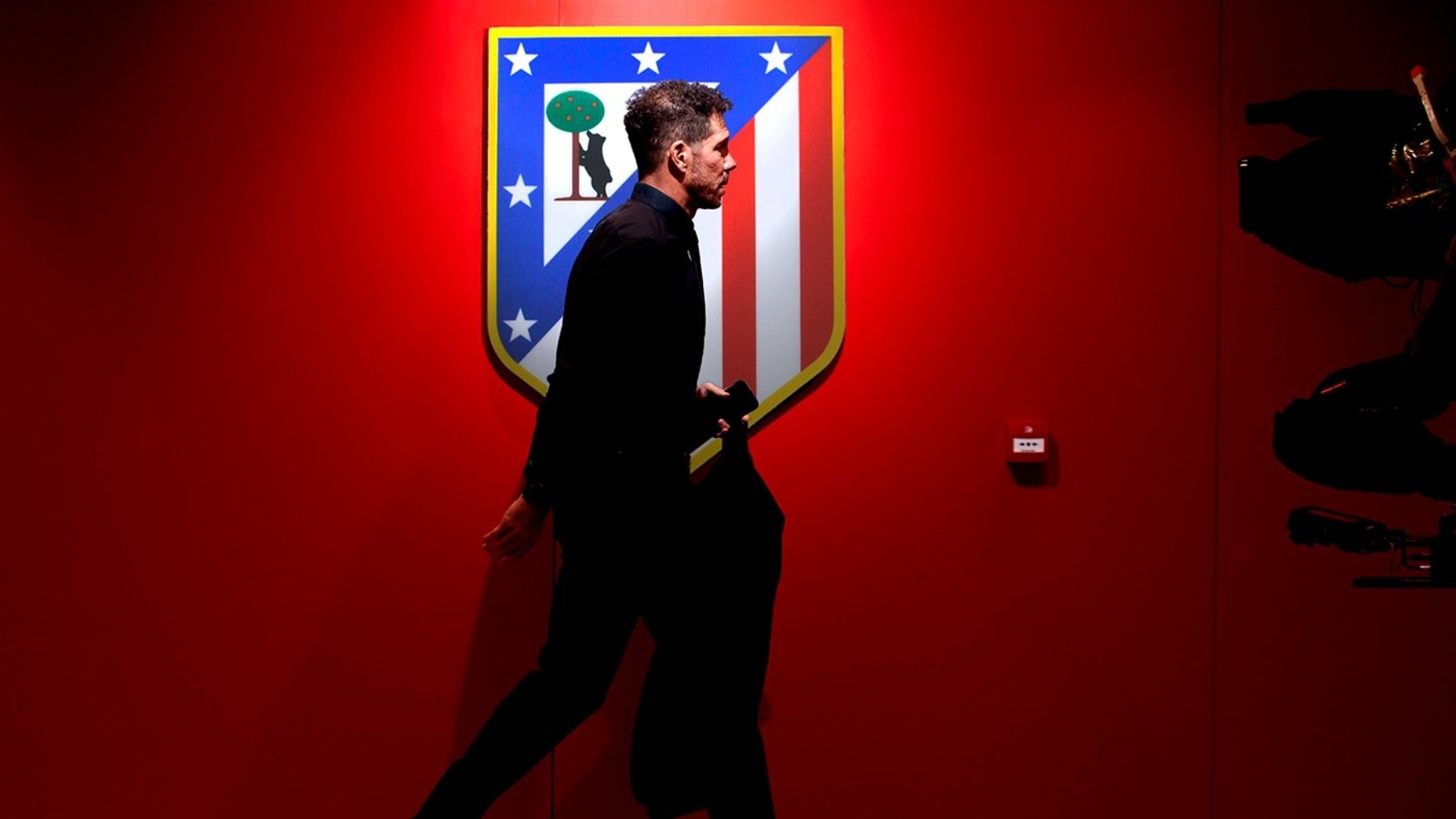 Simeone, en el Metropolitano.