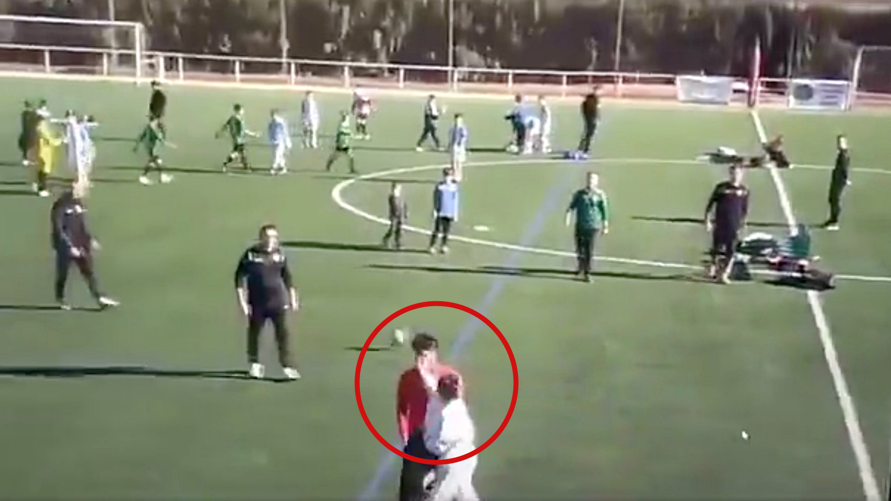 El momento de la agresión.