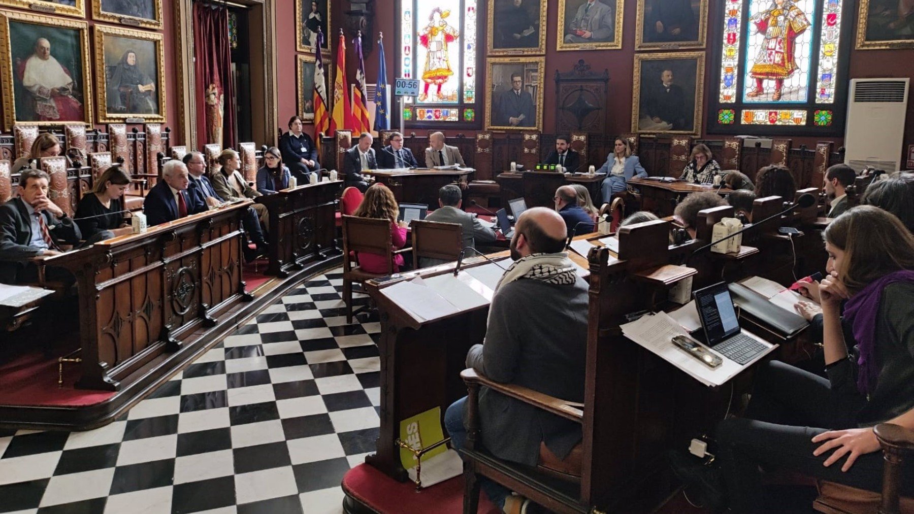 El pleno del Ayuntamiento de Palma este jueves.