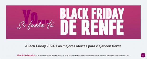 Cambio radical en Renfe por el Black Friday: el chollo definitivo para viajar por España