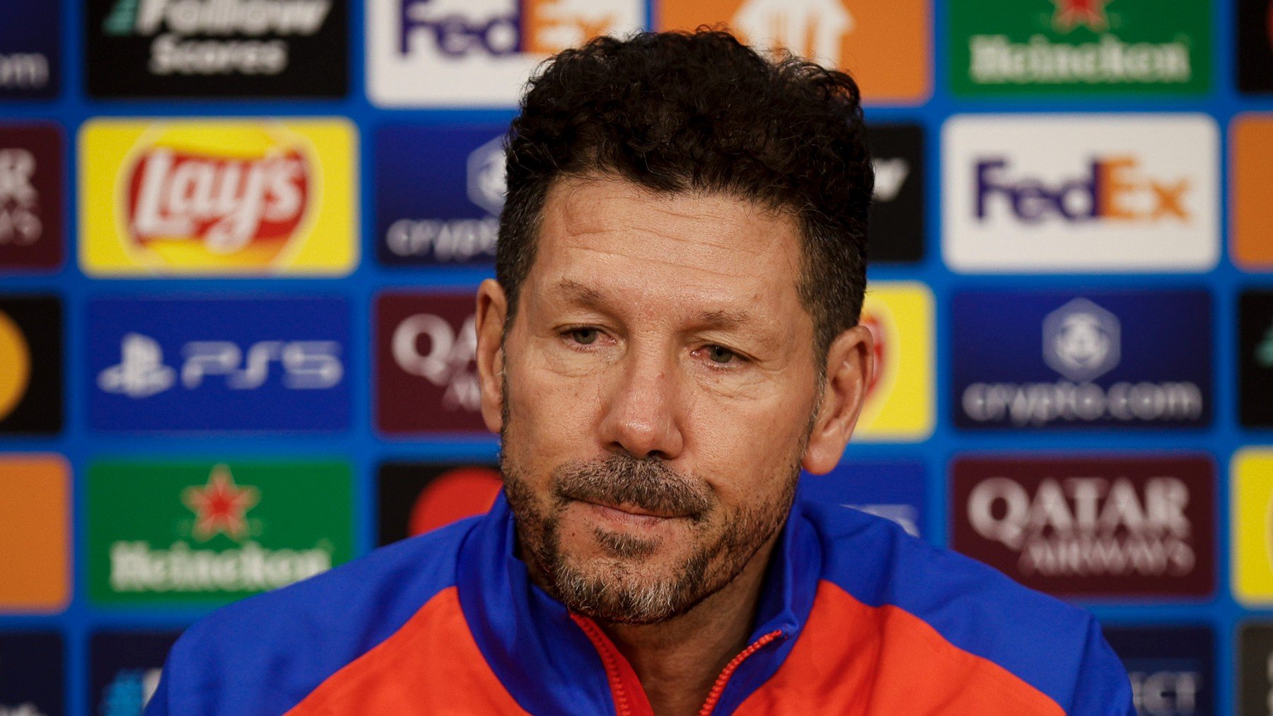 Simeone, en la rueda de prensa. (4)