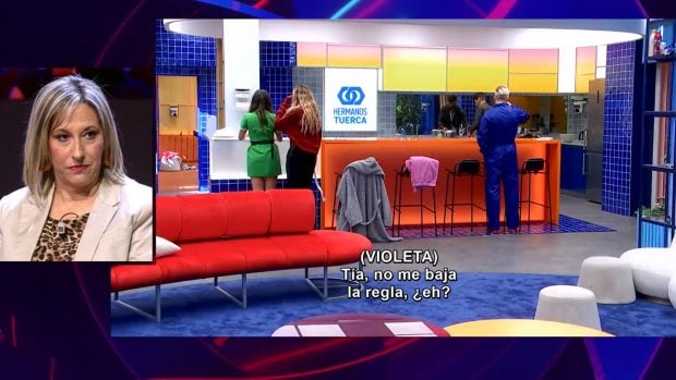 Violeta desvela su preocupación a parte de sus compañeros de Gran Hermano. (Mediaset)