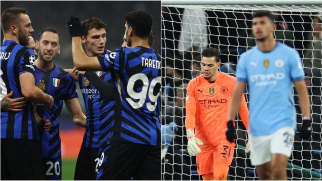 Inter Milán, Manchester City, Clasificación Champions League