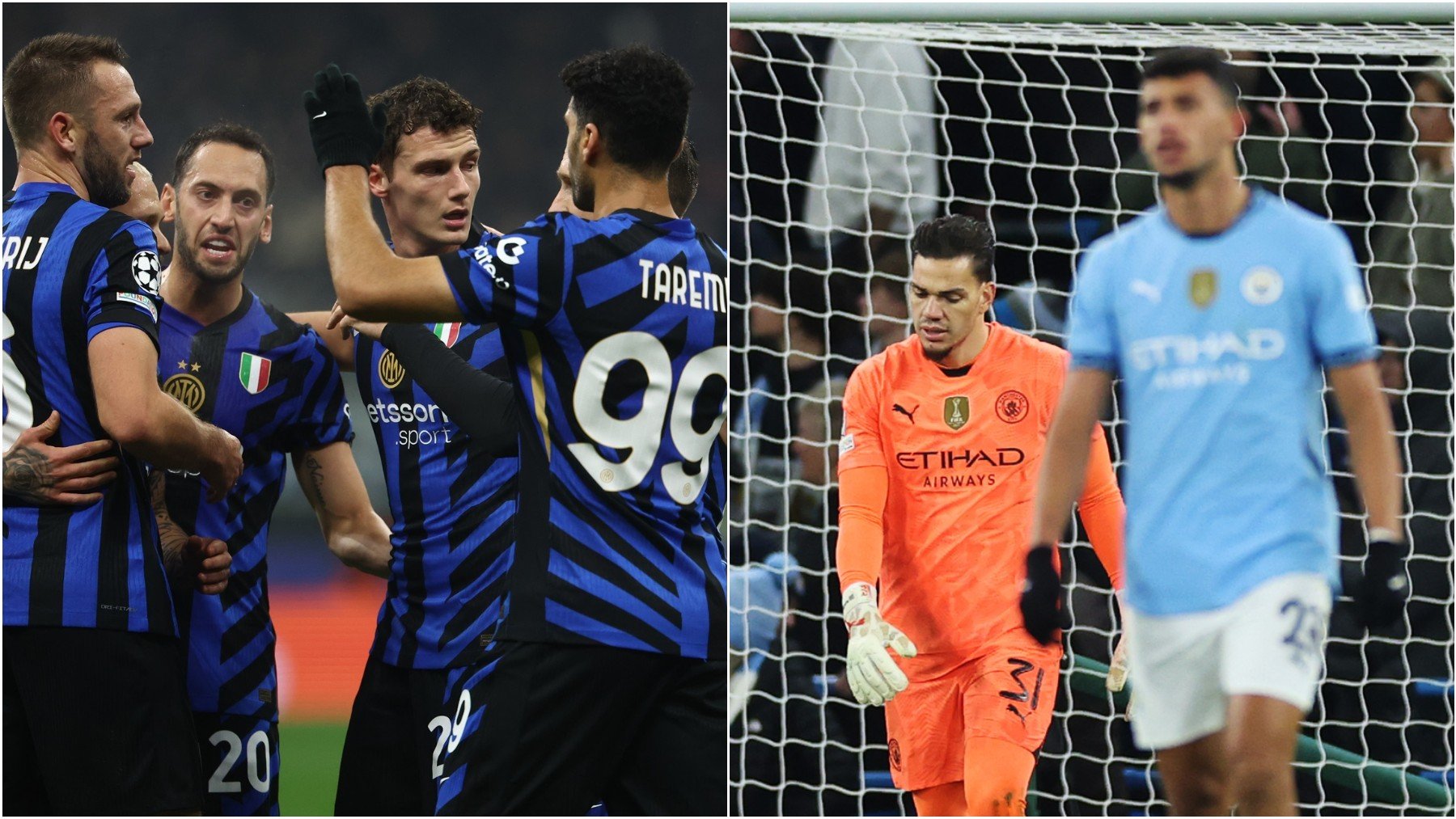 Inter de Milán y Manchester City. (EP_Getty)