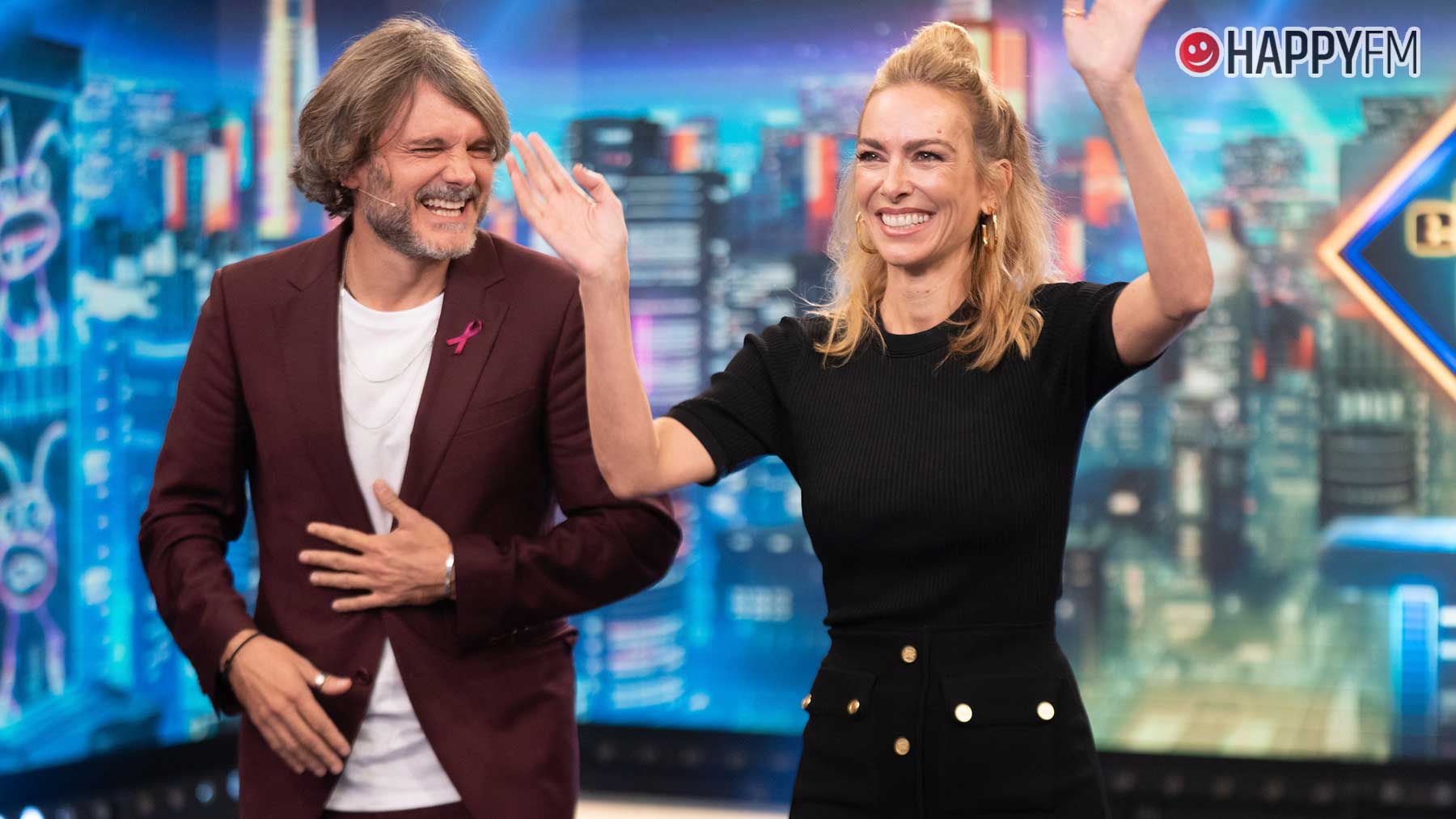 Salva Reina y Kira Miró en el plató de El Hormiguero (Atresmedia).