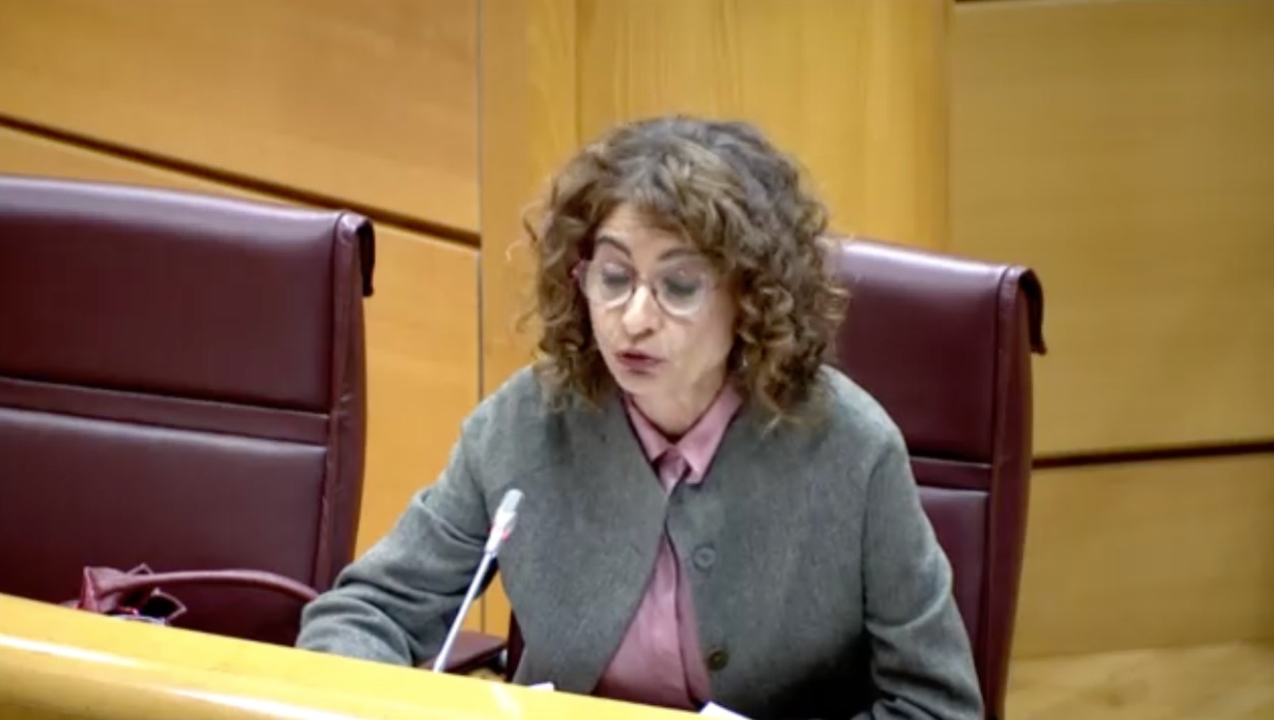 María Jesús Montero, en el Senado.