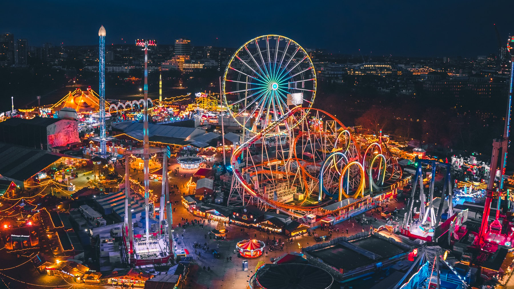 Winter Wonderland – Christmas themed amusement park in Hyde Park, London, UK