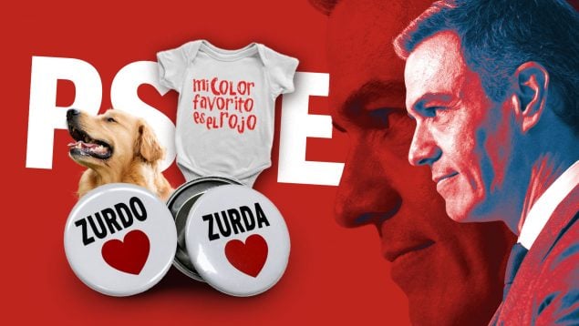 El PSOE amplía su catálogo de ‘merchandising’: bolsas para cacas de perro y tatuajes de «zurdo»