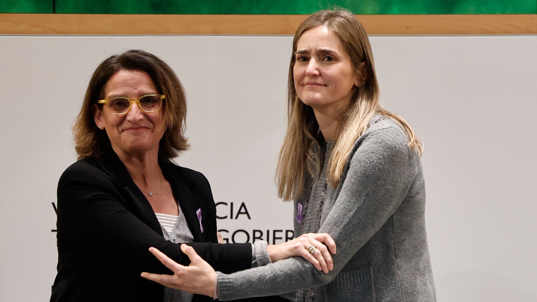 Teresa Ribera y Sara Aagesen. (Foto: EFE)