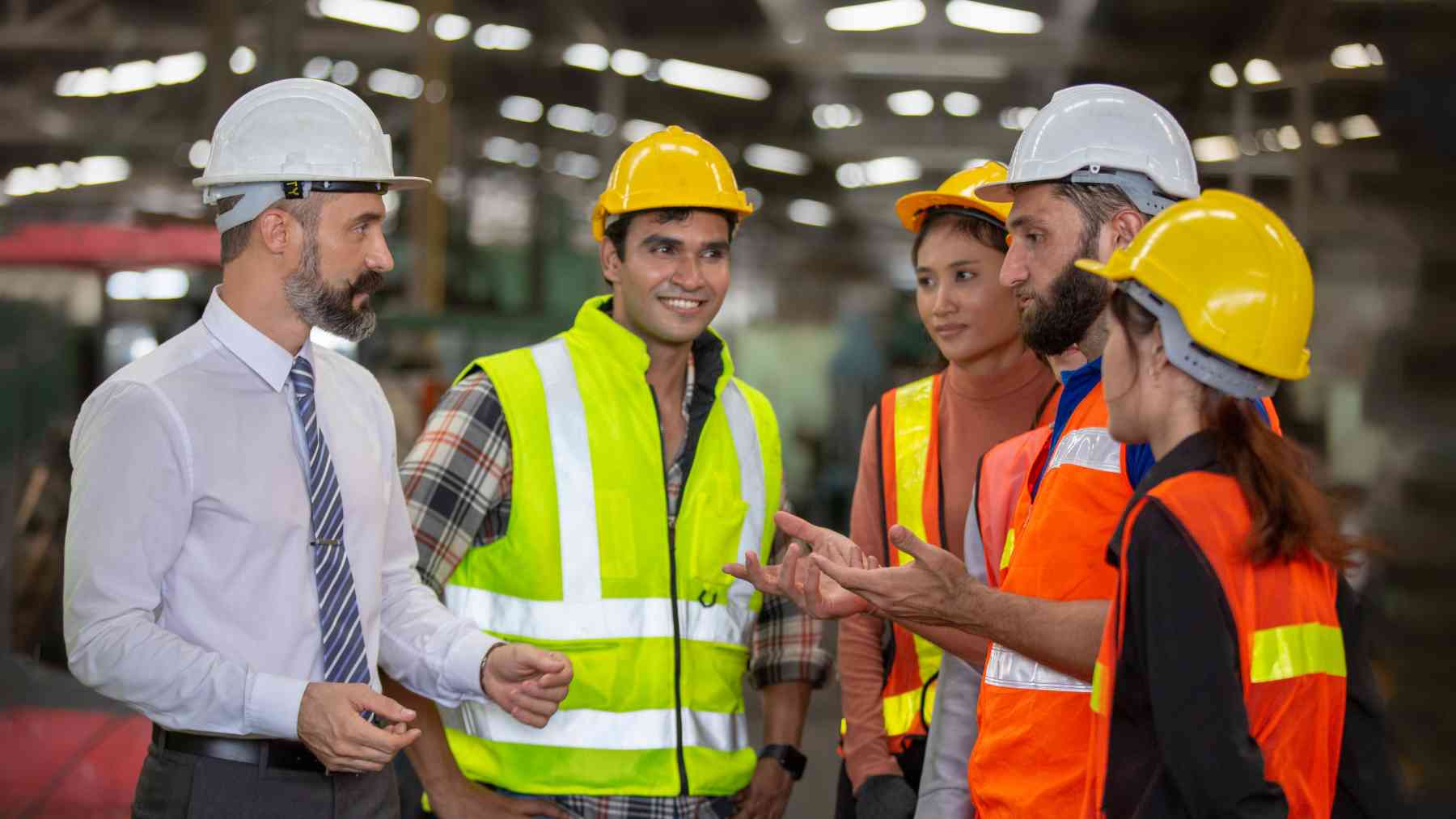 Un grupo de trabajadores.